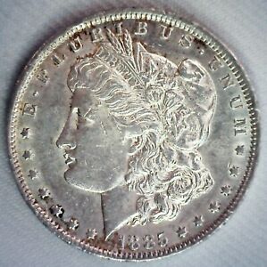Fine 1885 Morgan silver dollar