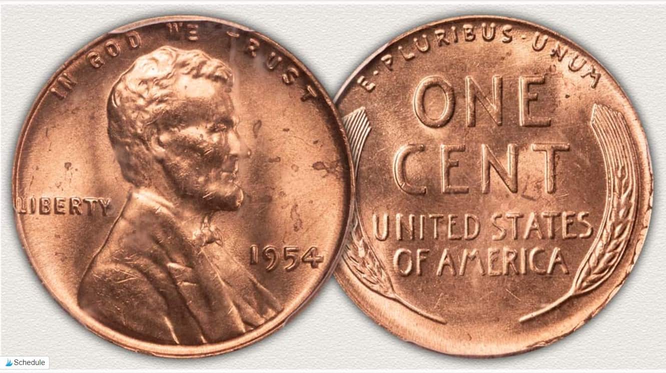 1954 Lincoln Penny Grading