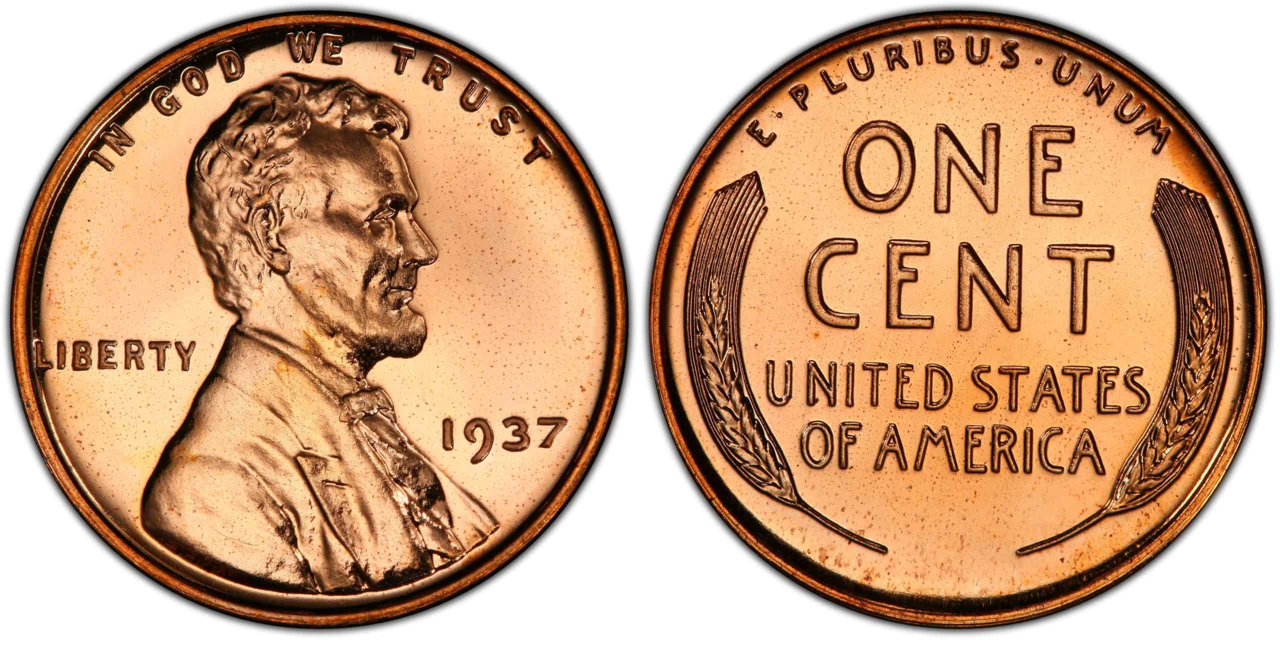 1937 proof Lincoln penny
