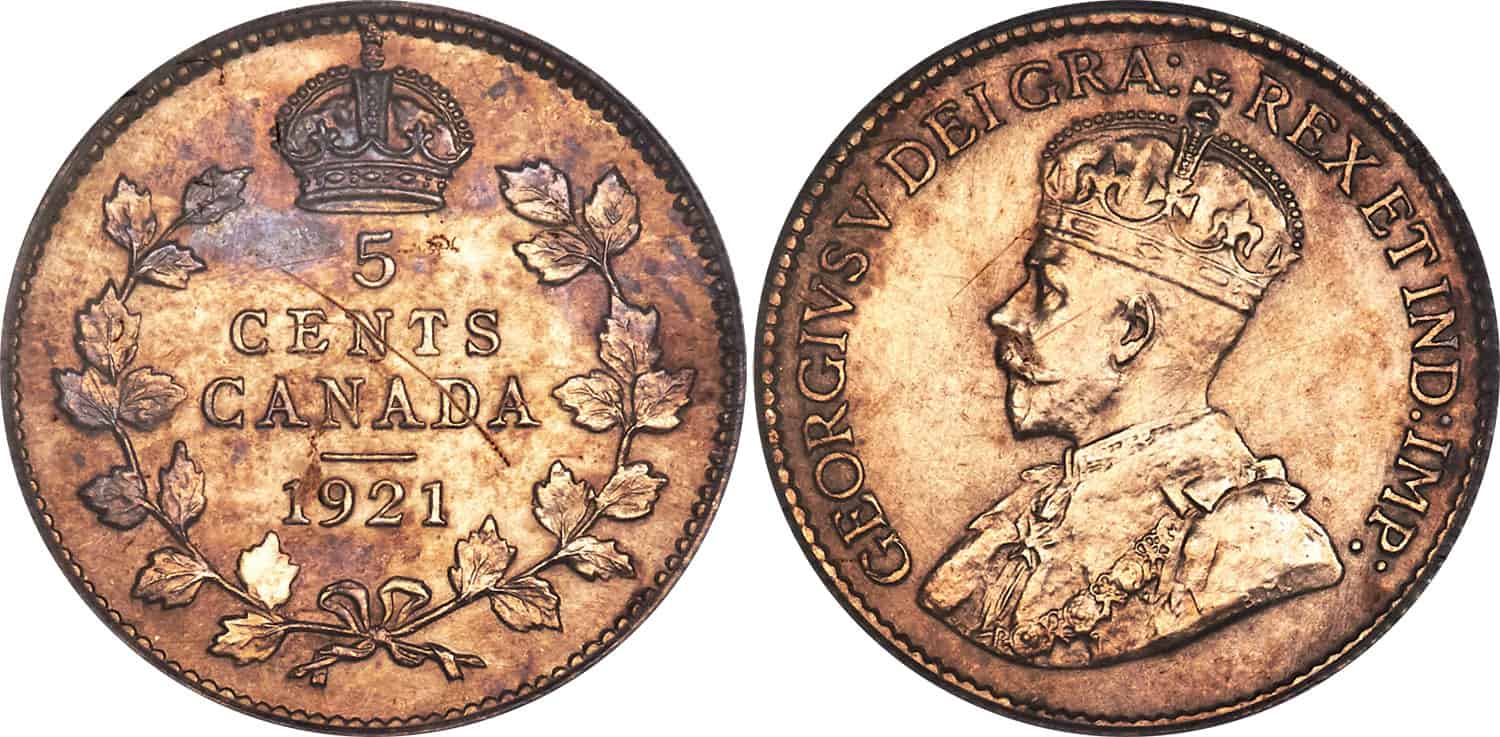 5 Cents 1921 – PCGS SP 63