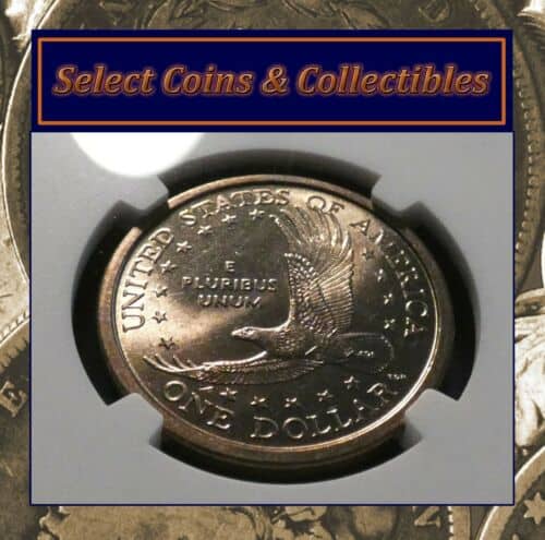 2000-P Sacagawea Dollar Wounded Eagle FS-901 NGC - MS 65 PQ Error Coin No-886