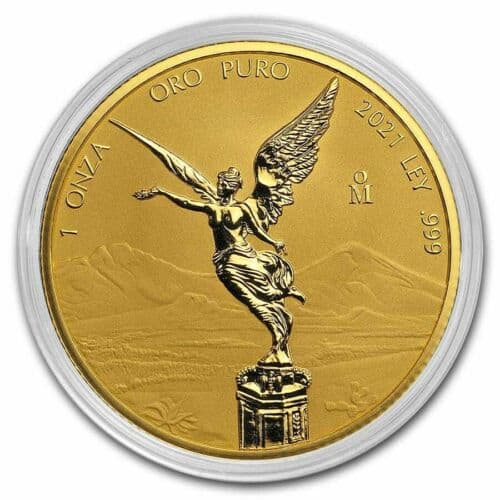 Libertad – Mexico – 2021 1 Oz Reverse Proof Gold Coin in Capsule