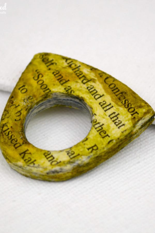 DIY Mod Podge Paper Ring Tutorial