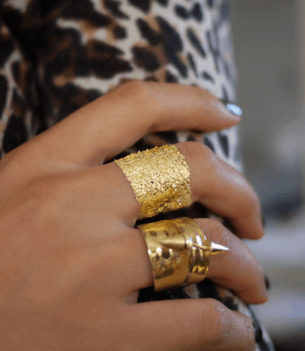 DIY Gold Leaf Faux Jewelry – Honestly WTF