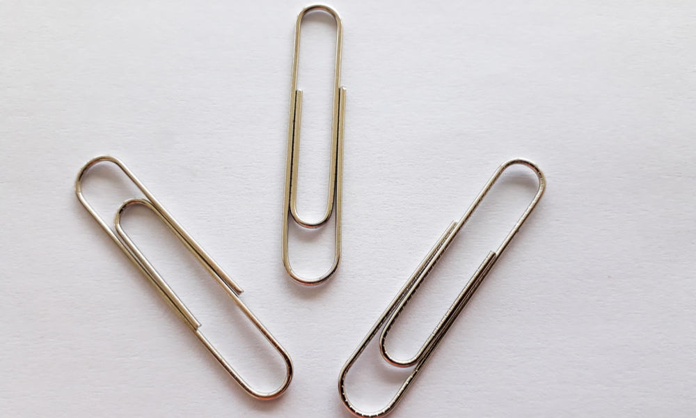 Using a stainless paper clip