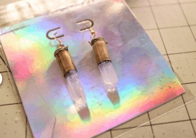 Crystal Bullet Earrings – How to Make a Pair of Recycled Earrings