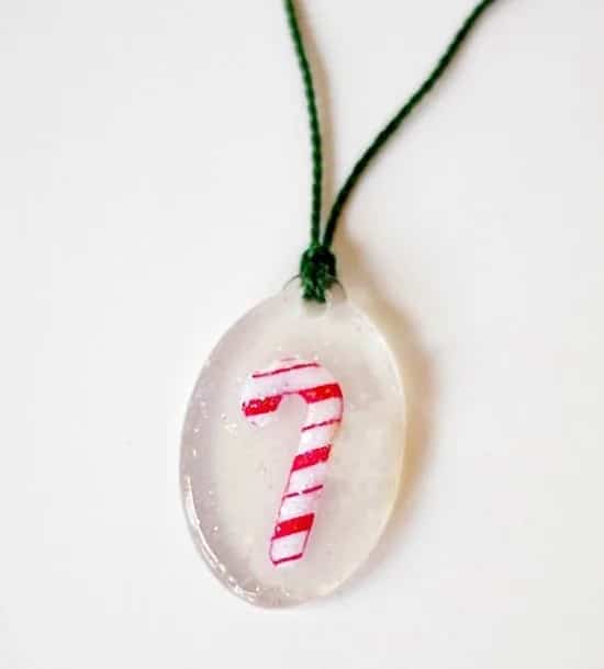 DIY Christmas Necklace with Candy Cane Cuteness – Mod Podge Rocks