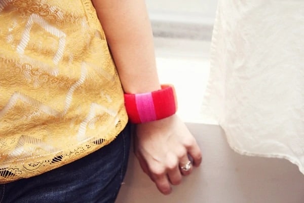 DIY Colorblock Bangle – Lovely Indeed