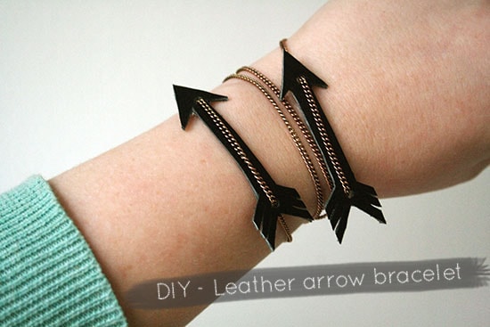 DIY Leather Arrow Bracelet – By Wilma