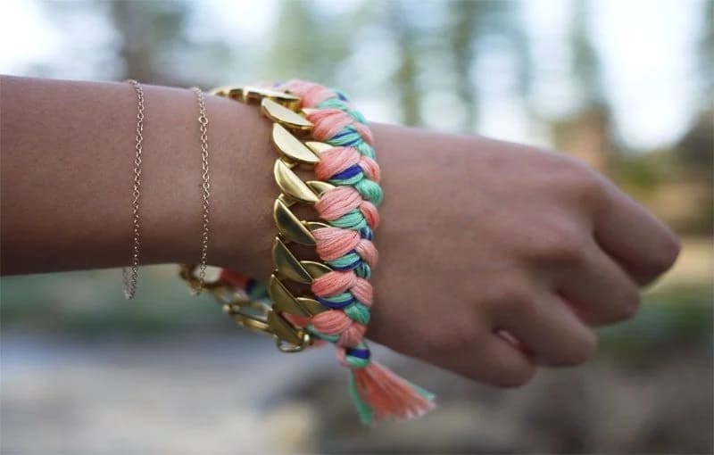 DIY Woven Chain Bracelet – Honestly WTF