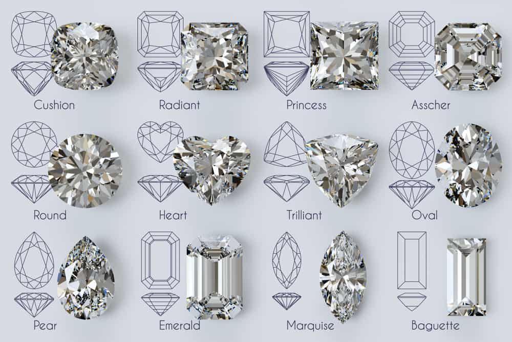 How Is Cushion, Princess, and Round Diamond Shaped