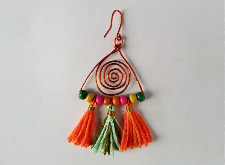 How to Make Colorful Boho Earrings with Tassels – Happy Mothering