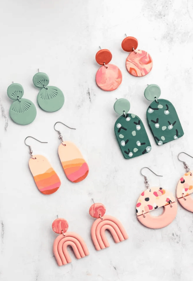 How to Make Polymer Clay Earrings – Sarah Maker
