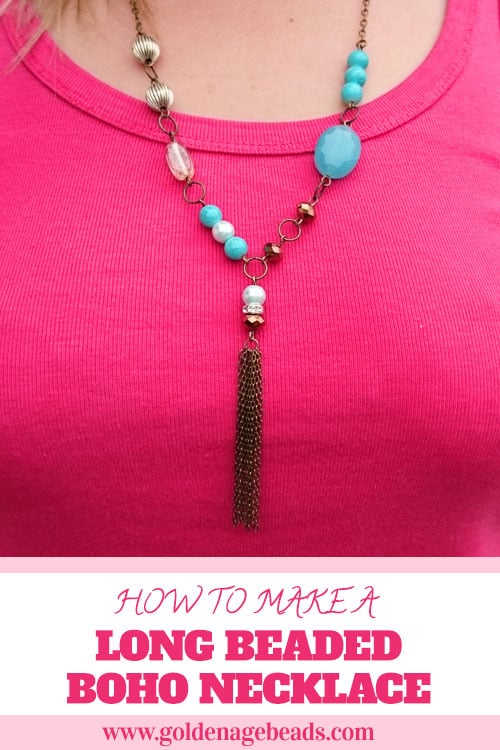 How to Make a Long Beaded Boho Necklace – Golden Age Beads