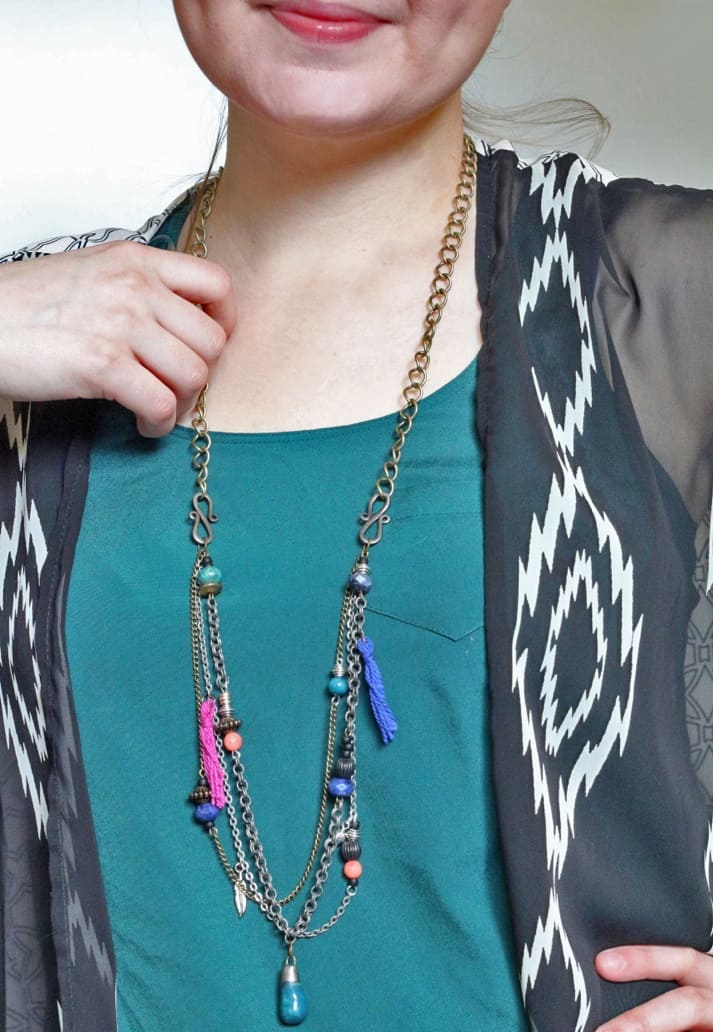 Layered Necklace DIY Boho Style – Crafts Unleashed