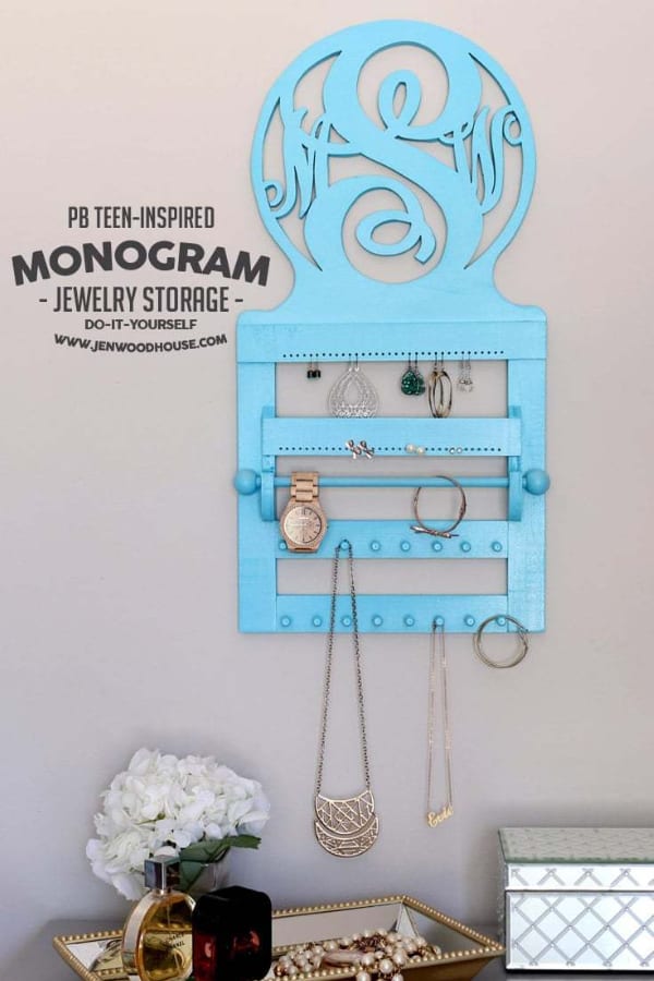 PB Teen-Inspired Monogram Wall Jewelry Storage – Jenwoodhouse.com