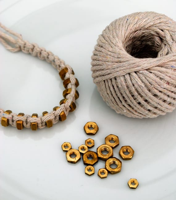 String & Hex Nut Bracelet – MINI ECO