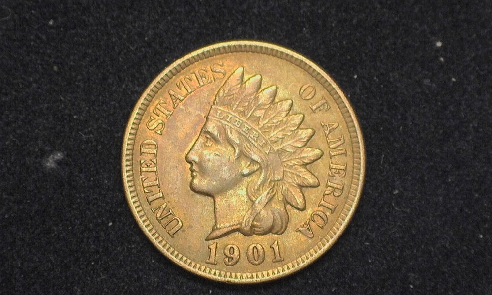 FREE SHIPPING ** Details about   1901 Indian Head Cent Penny Liberty 