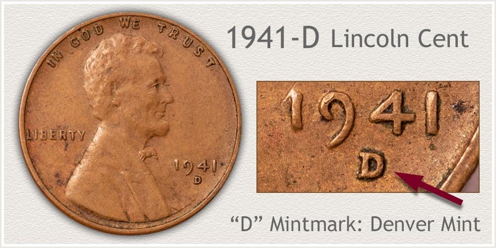 How much is the 1941-penny Worth