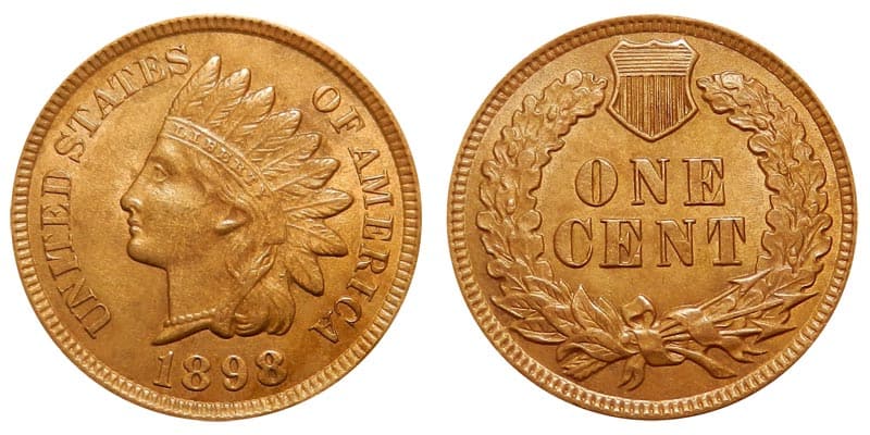 1898 Indian Head Penny Design