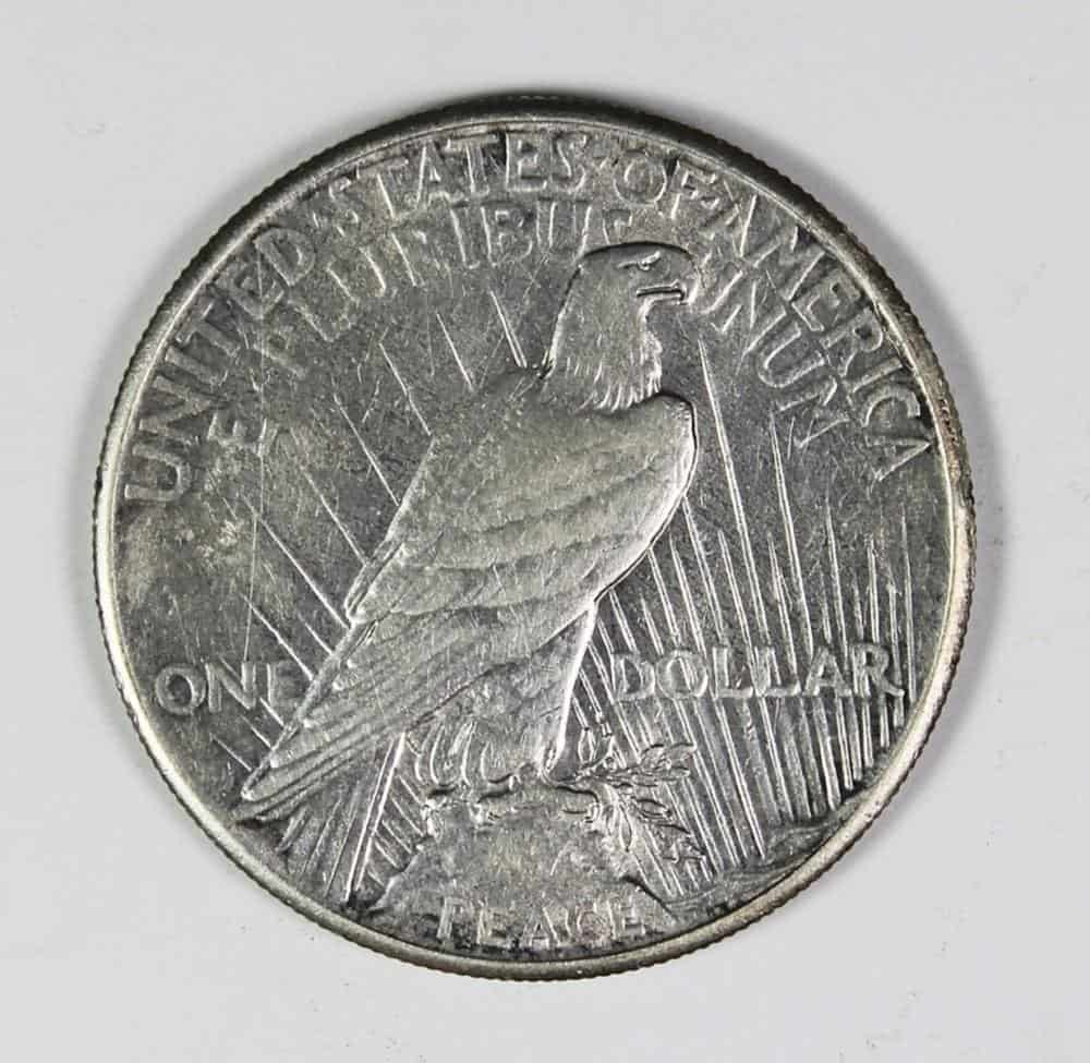 1928 Peace Silver Dollar Reverse