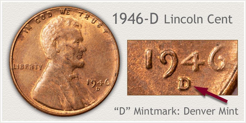 1946 D penny