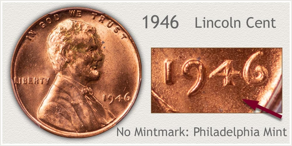 1946 Penny without a mint mark