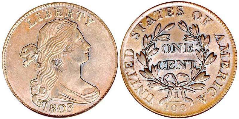 Draped bust cent