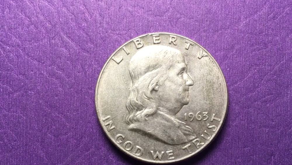 1963 Silver Proof Ben Franklin Half Dollar Flashy Gem Example    DUTCH 