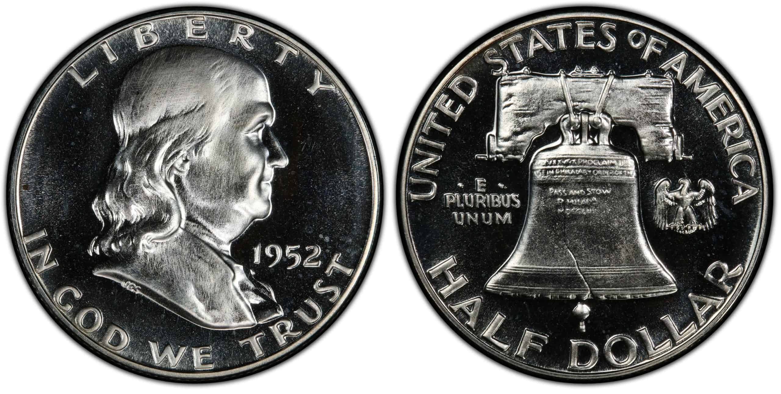 1952 proof Franklin half dollar