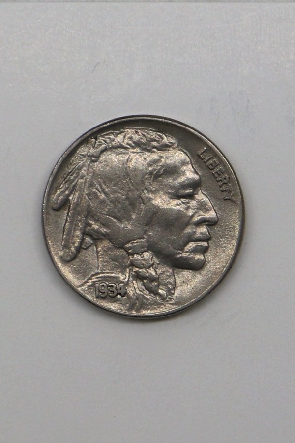 1934 Buffalo nickel