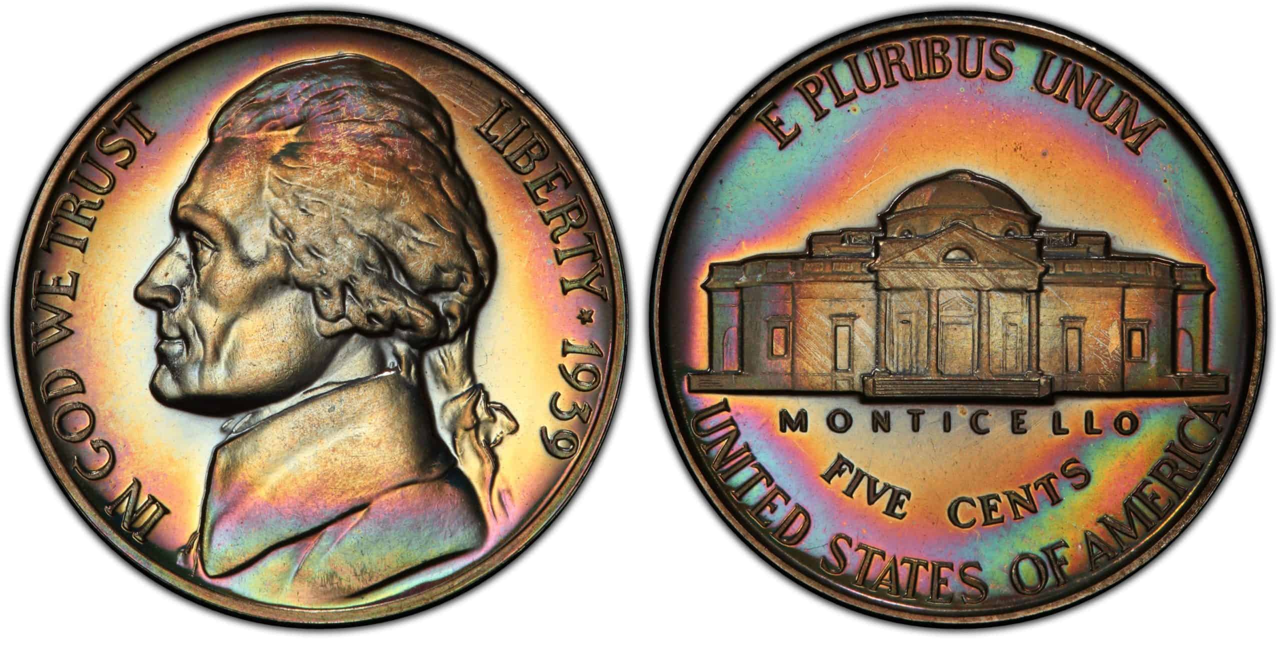1940 proof Jefferson nickel