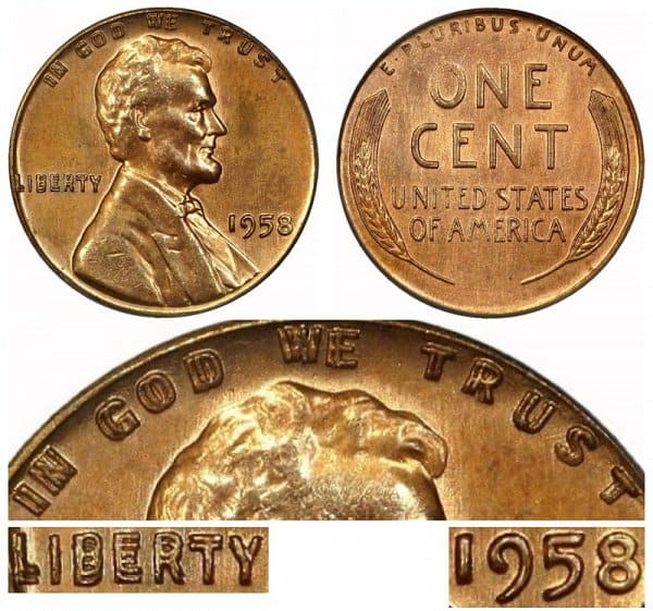 1958 Doubled Die Lincoln Penny