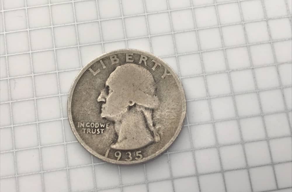 1935-P   US   Silver  Washington  Quarter   Circulated 