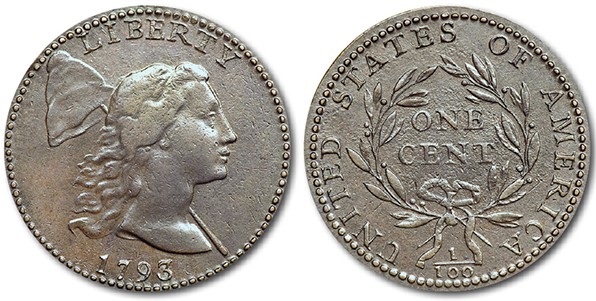 Liberty cap cents (1793 to 1796)
