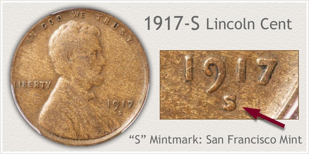 1917 S Lincoln penny