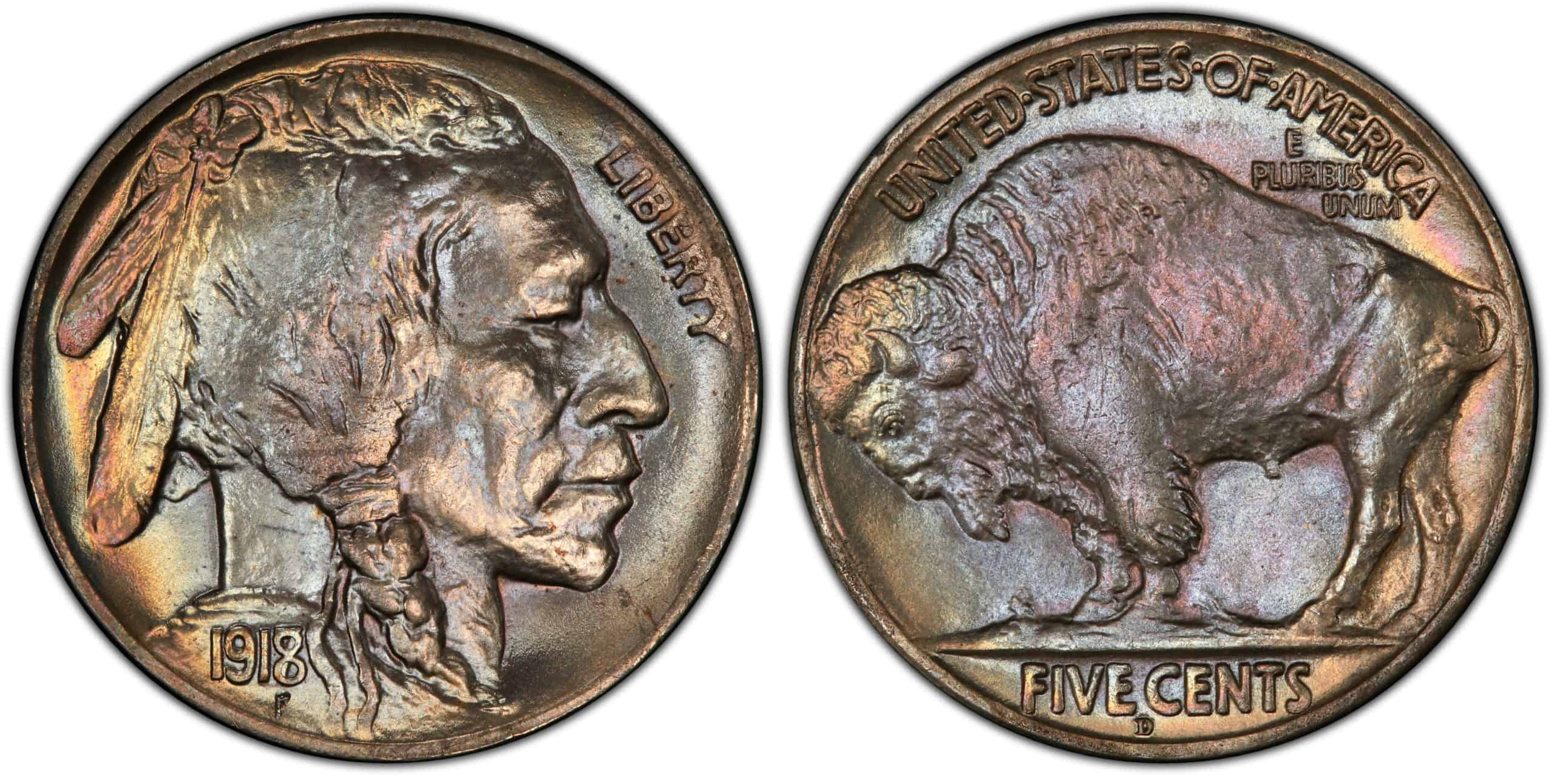 19187 D MS 65 Buffalo nickel (doubled die obverse)