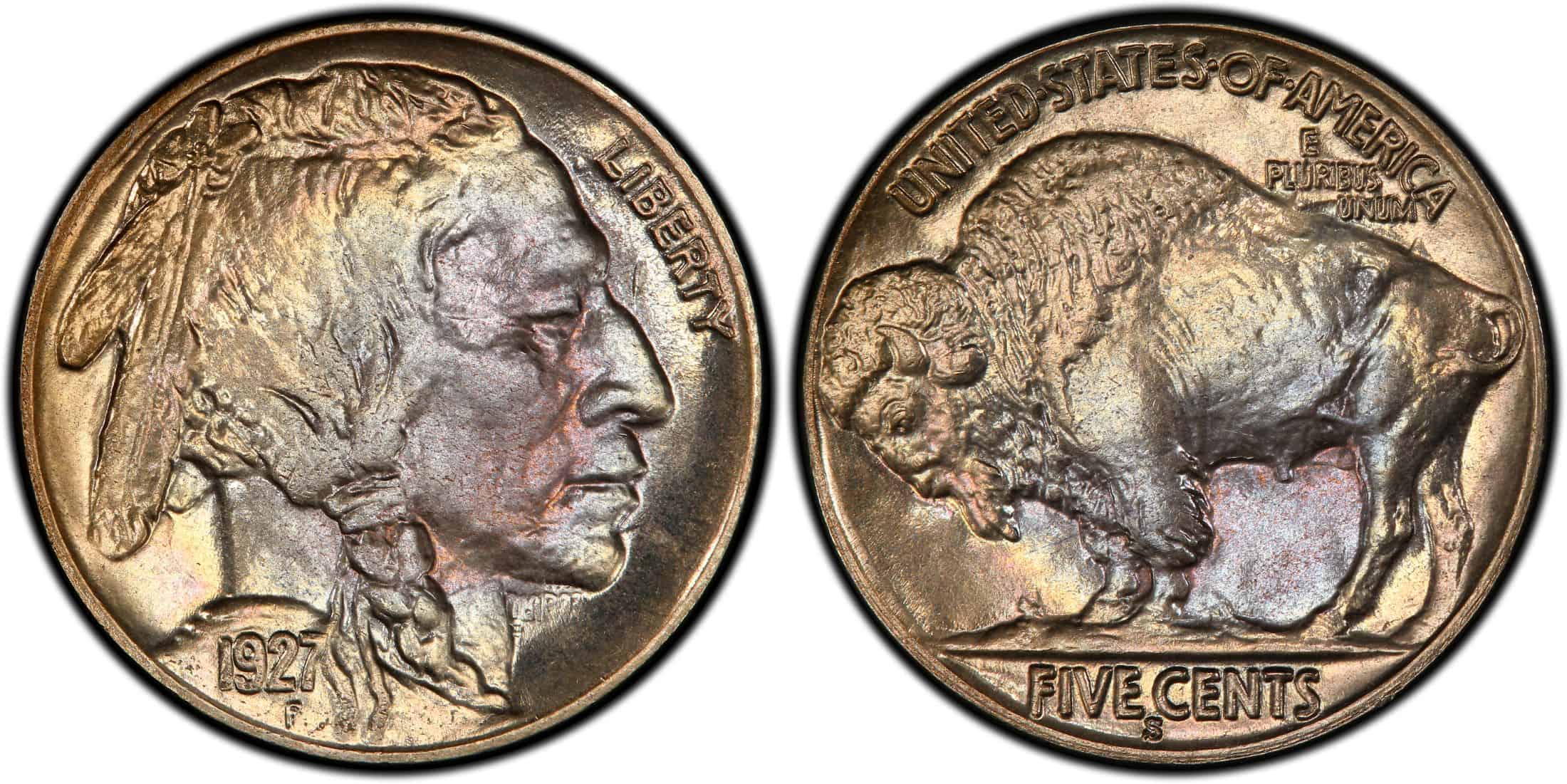 1927 S MS 66 Buffalo Nickel