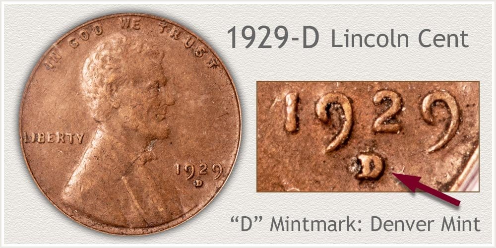 1929 D Lincoln penny