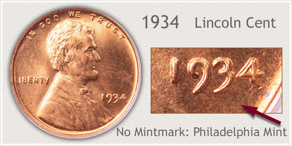 1934 Wheat penny