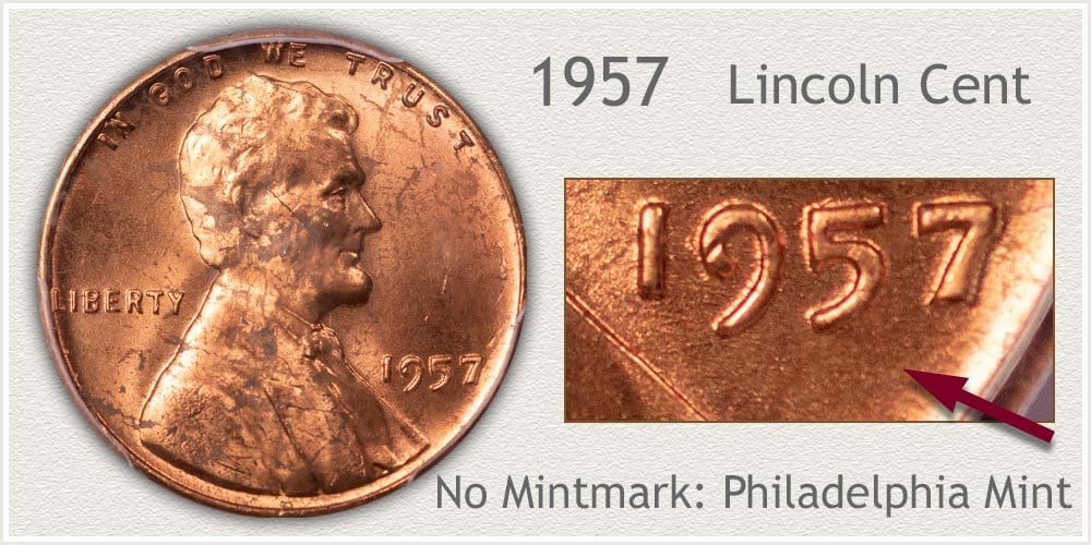 1957 Wheat penny