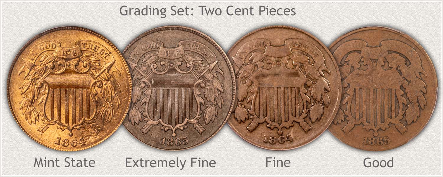 2 Cent Coin Grading