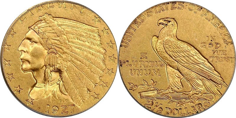 2.5 Dollar Gold Coin History