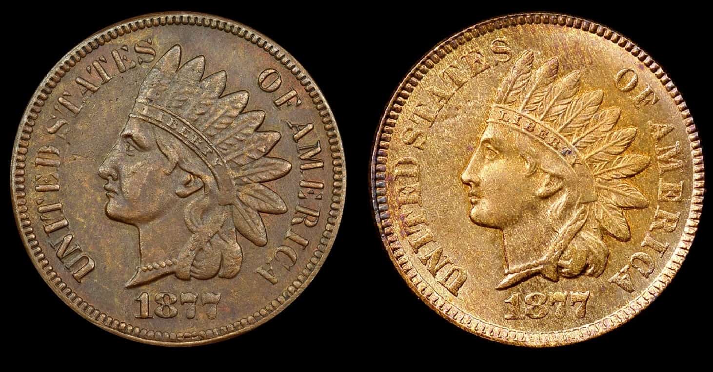Fake 1877 Indian Head Pennies