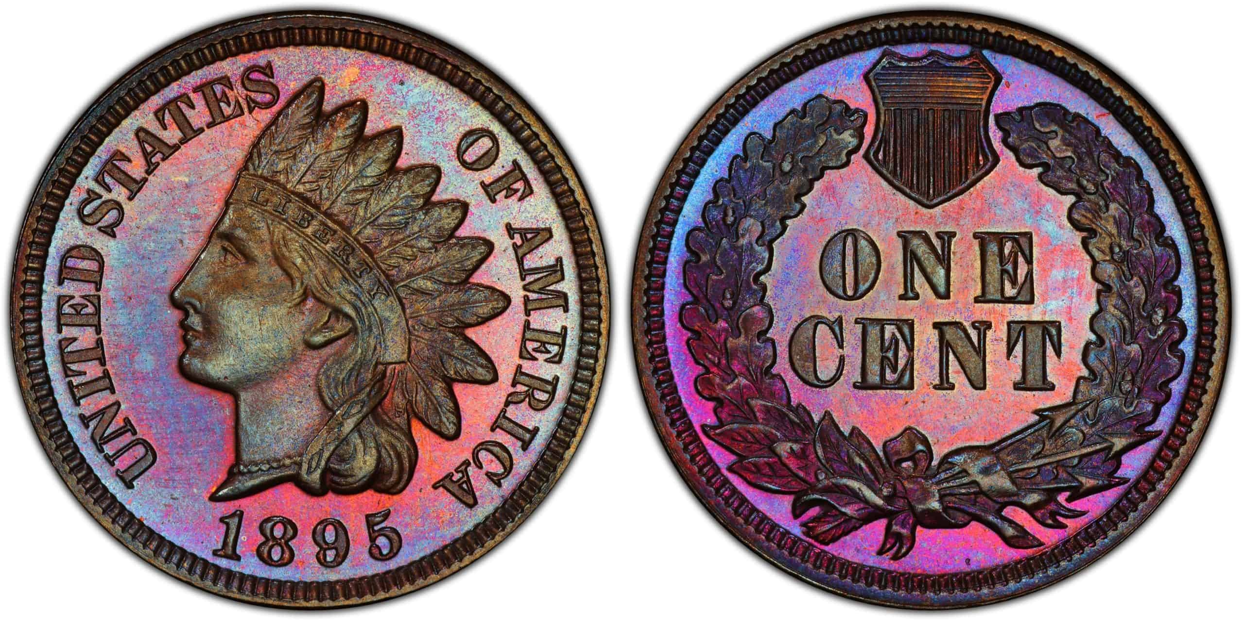 1895 proof Indian head penny