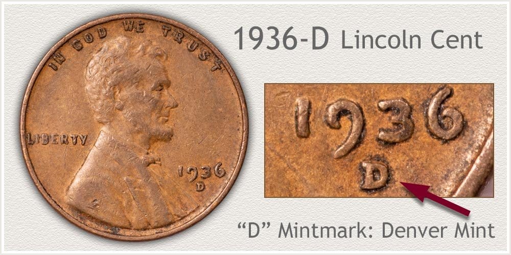 1936 D Penny