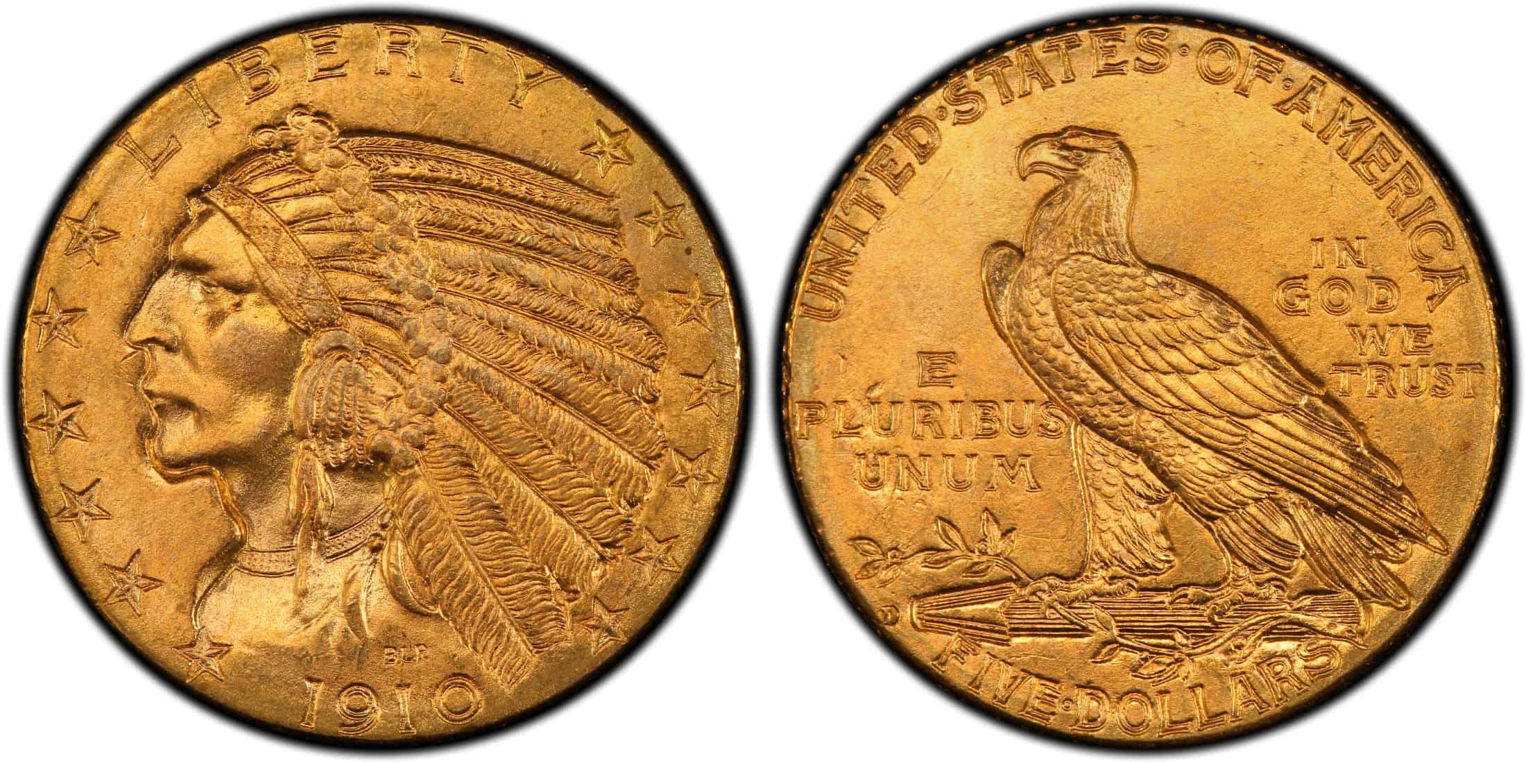 Indian Five Dollar Gold Coin Value