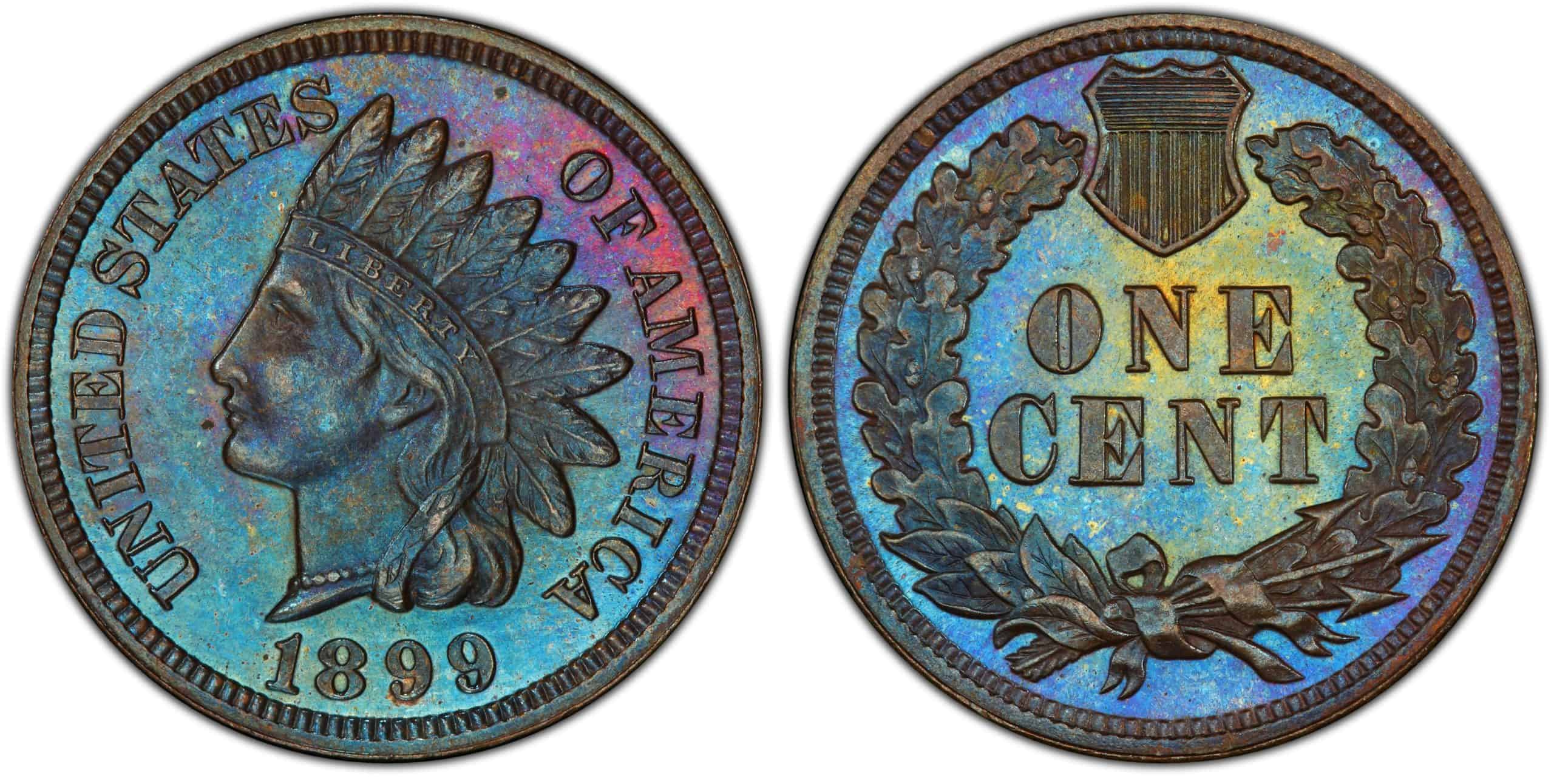 1899 proof Indian head penny