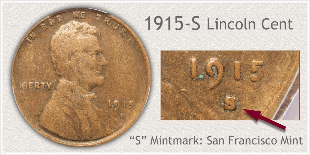1915 S Lincoln penny