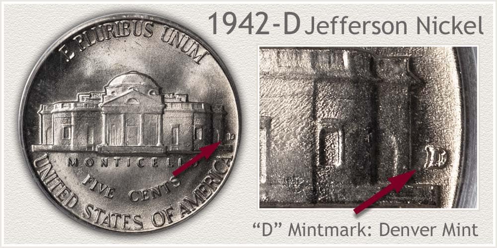 1942 D Jefferson nickel